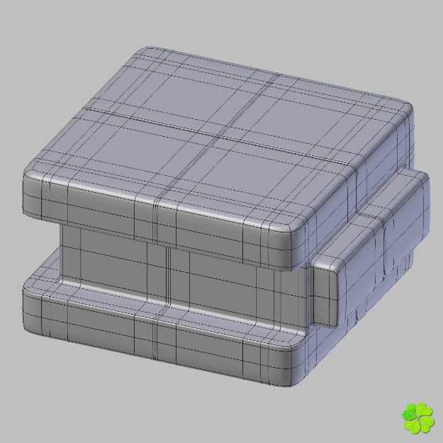Binary puzzle low poly rigged Low-poly 3D model_19