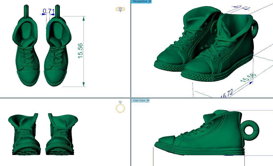 converse pair of sneakers 3D print model_8
