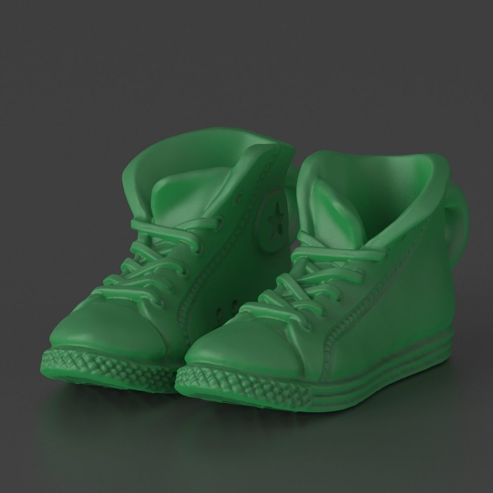 converse pair of sneakers 3D print model_1