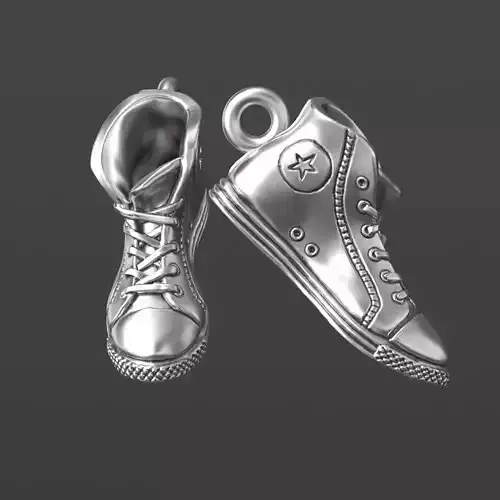 converse pair of sneakers 3D print model