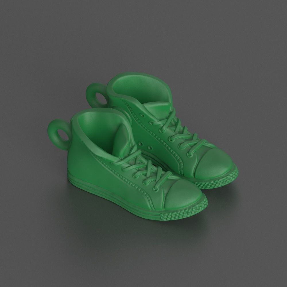 converse pair of sneakers 3D print model_4