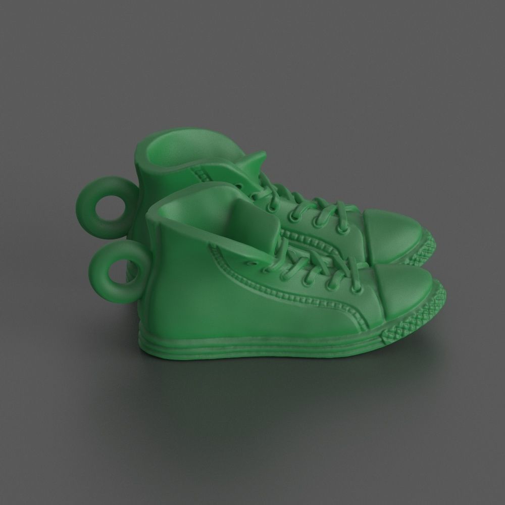 converse pair of sneakers 3D print model_3