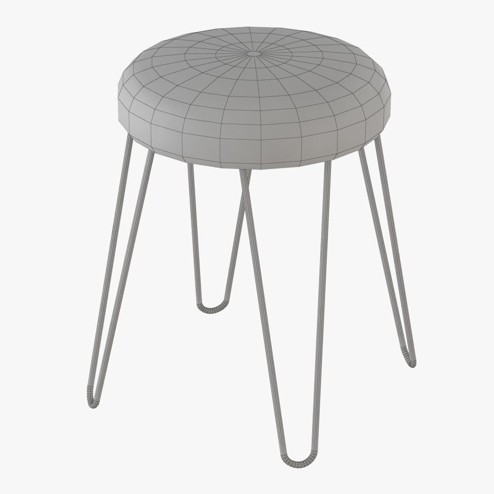 Blanco Stool - White 3D model_4