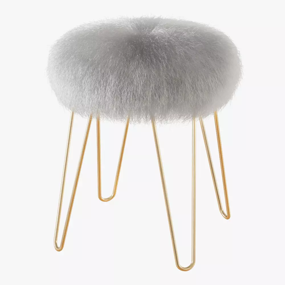 Blanco Stool - White 3D model_0