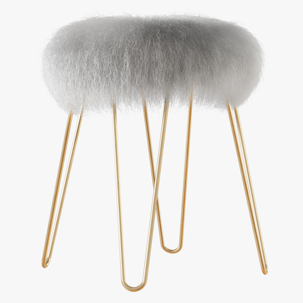 Blanco Stool - White 3D model_1