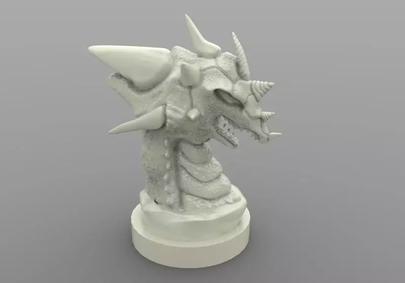 Dragon statue 2 Free 3D print model