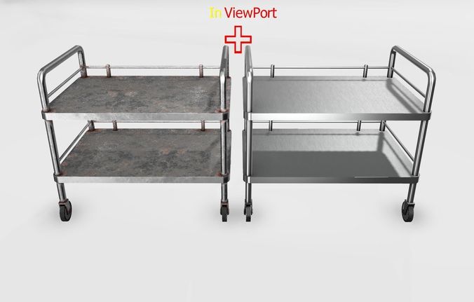 Medical equipment Table Low-poly 3D model