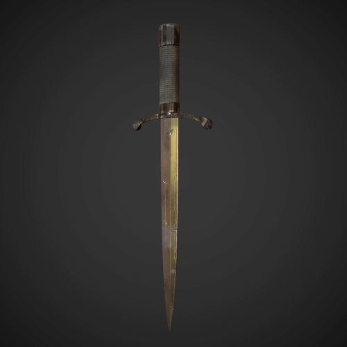 Dagger sword Low-poly 3D model