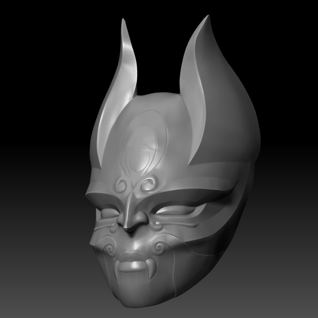 Diana Blood Moon mask 3D printable model 3D print model_2