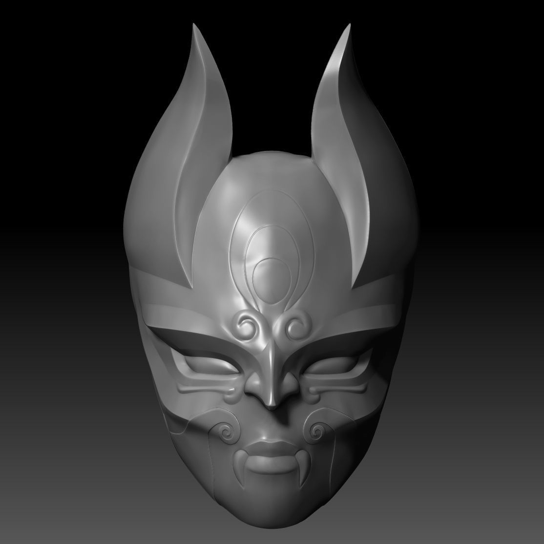 Diana Blood Moon mask 3D printable model 3D print model_1