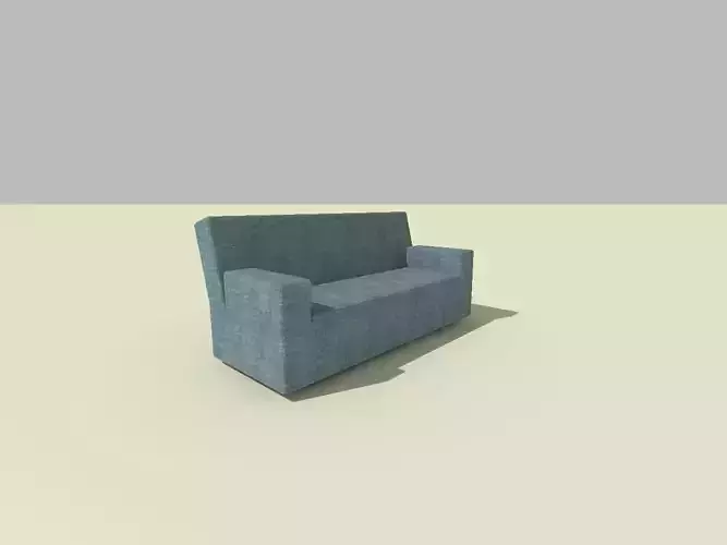 Blue sofa