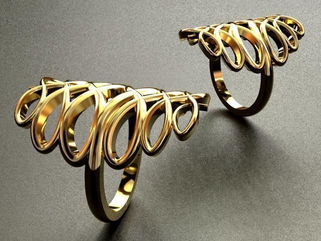 Infinity Weave Ring 3D print model_6