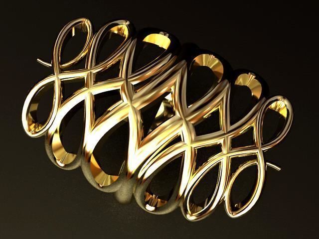 Infinity Weave Ring 3D print model_1