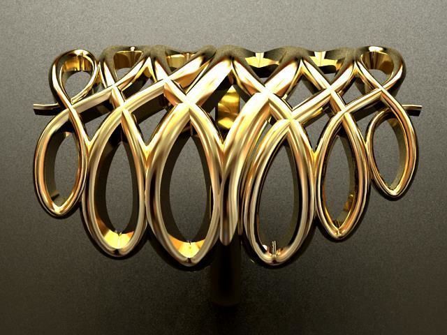 Infinity Weave Ring 3D print model_4