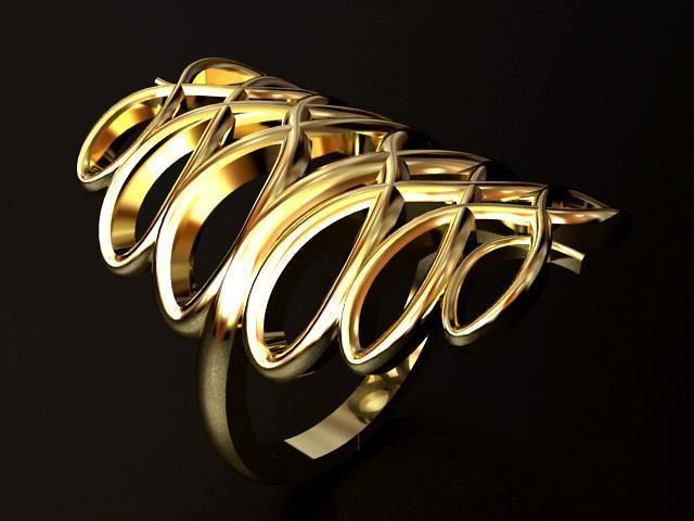 Infinity Weave Ring 3D print model_2