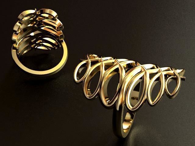 Infinity Weave Ring 3D print model_8