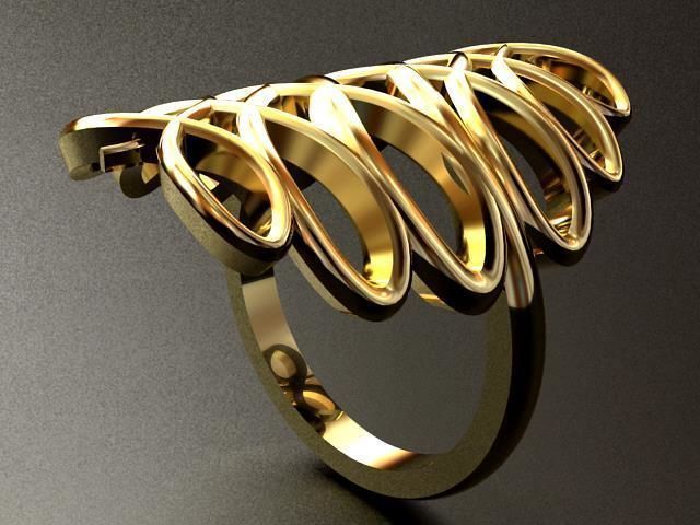 Infinity Weave Ring 3D print model_3