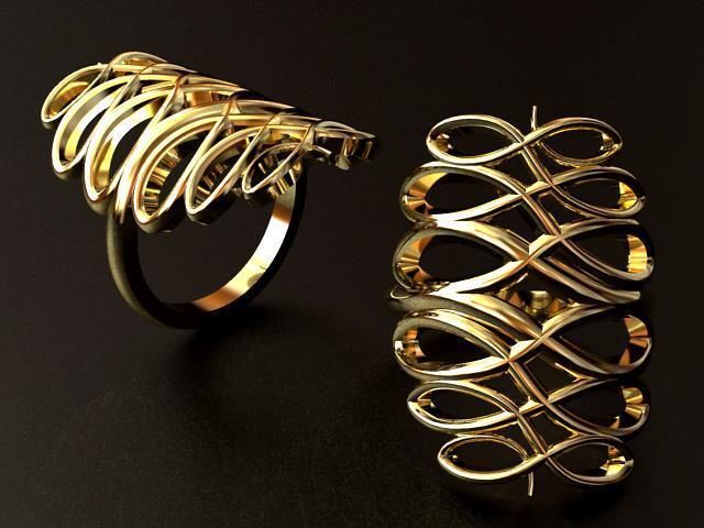 Infinity Weave Ring 3D print model_7