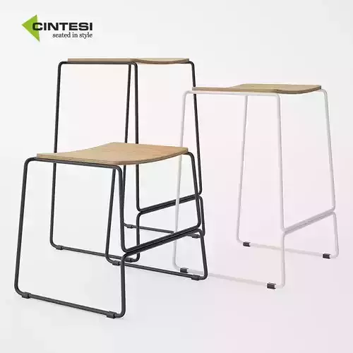 Cintesi Colorado Wire Bar Stool 3D model Cintesi Colorado Wire Bar Stool 3D model