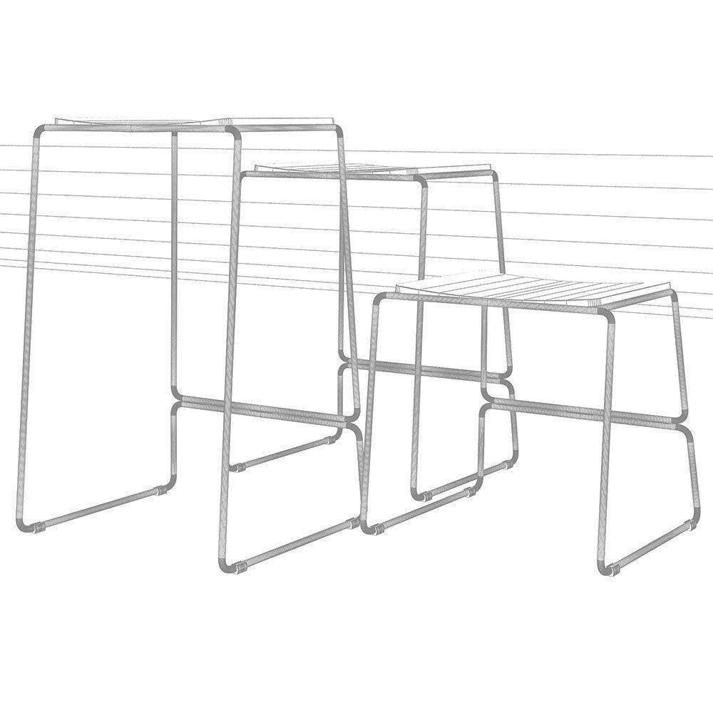 Cintesi Colorado Wire Bar Stool 3D model_7