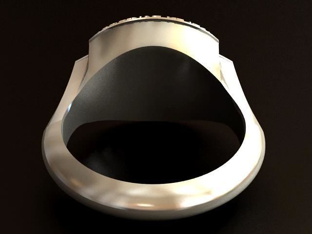 Harley Devidson Ride To Live Ring 3D print model_6