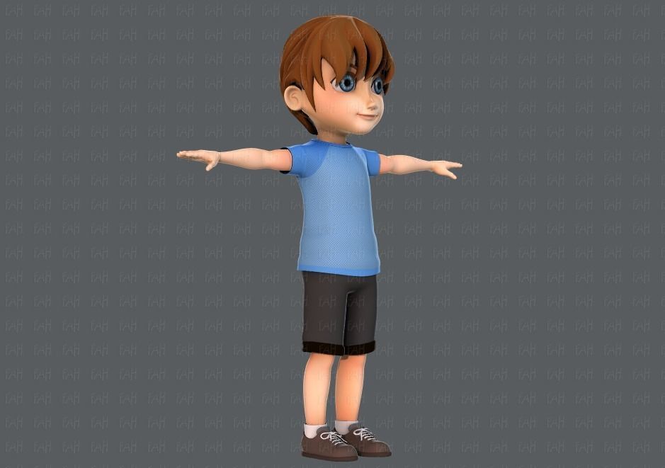 Boy character 3D model_3