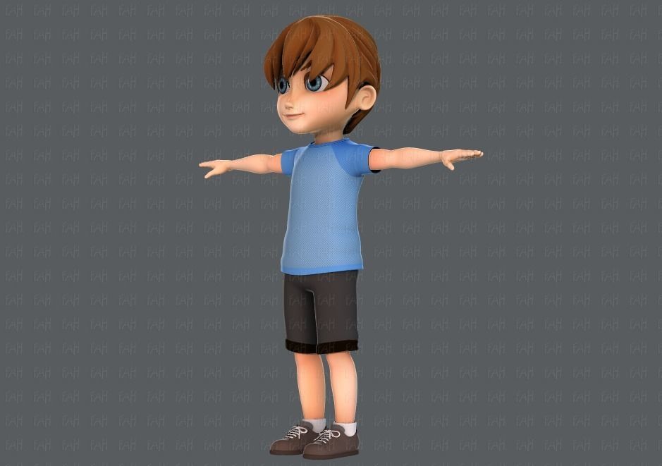 Boy character 3D model_9