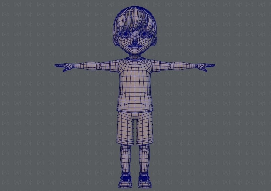 Boy character 3D model_10