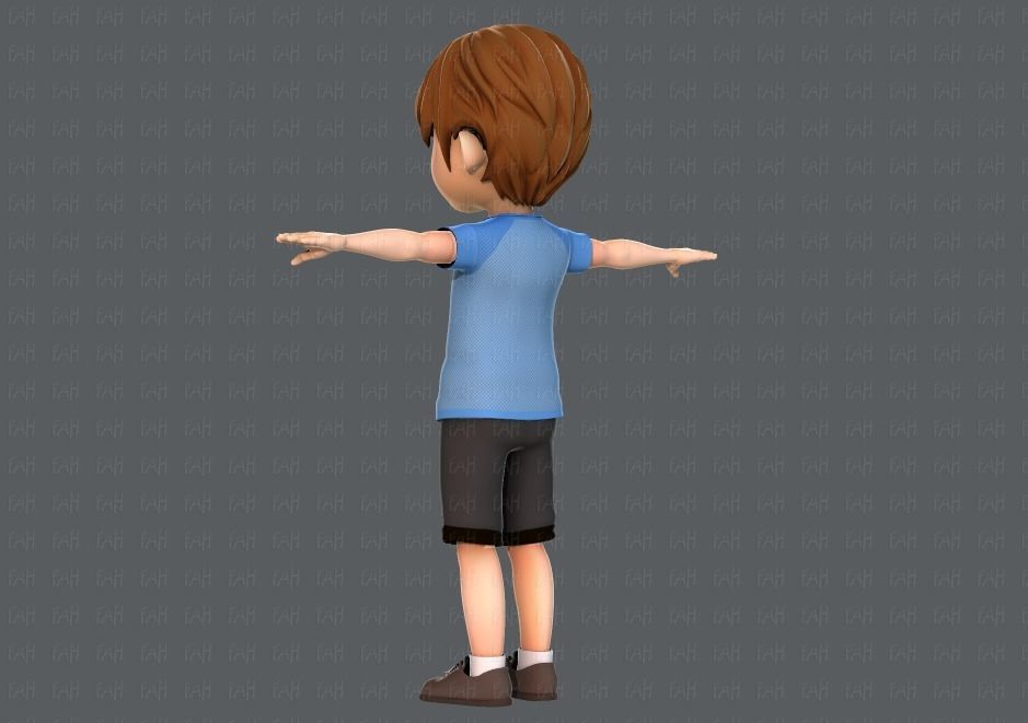 Boy character 3D model_7