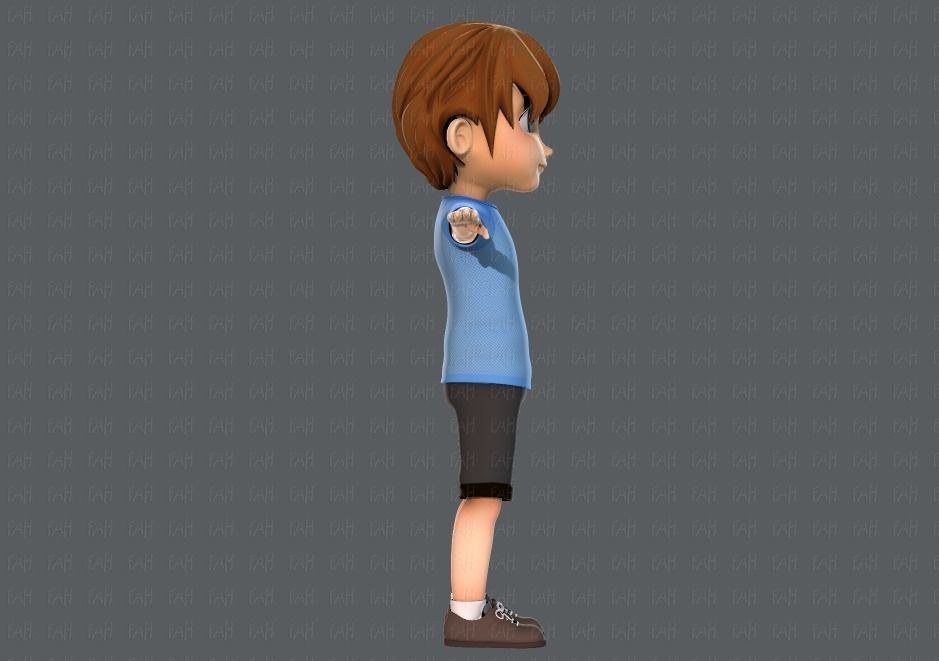 Boy character 3D model_4