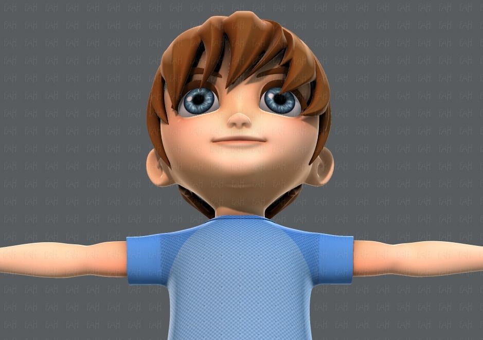 Boy character 3D model_44