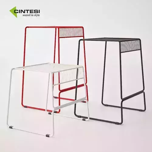 Cintesi Phoenix Wire Bar Stool 3D model Cintesi Phoenix Wire Bar Stool 3D model