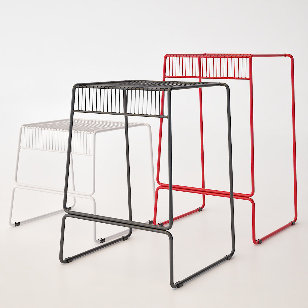 Cintesi Phoenix Wire Bar Stool 3D model_3