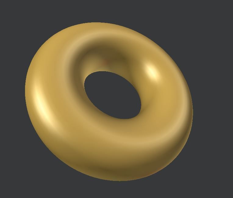 Sweet Doughnut Low-poly 3D model_3