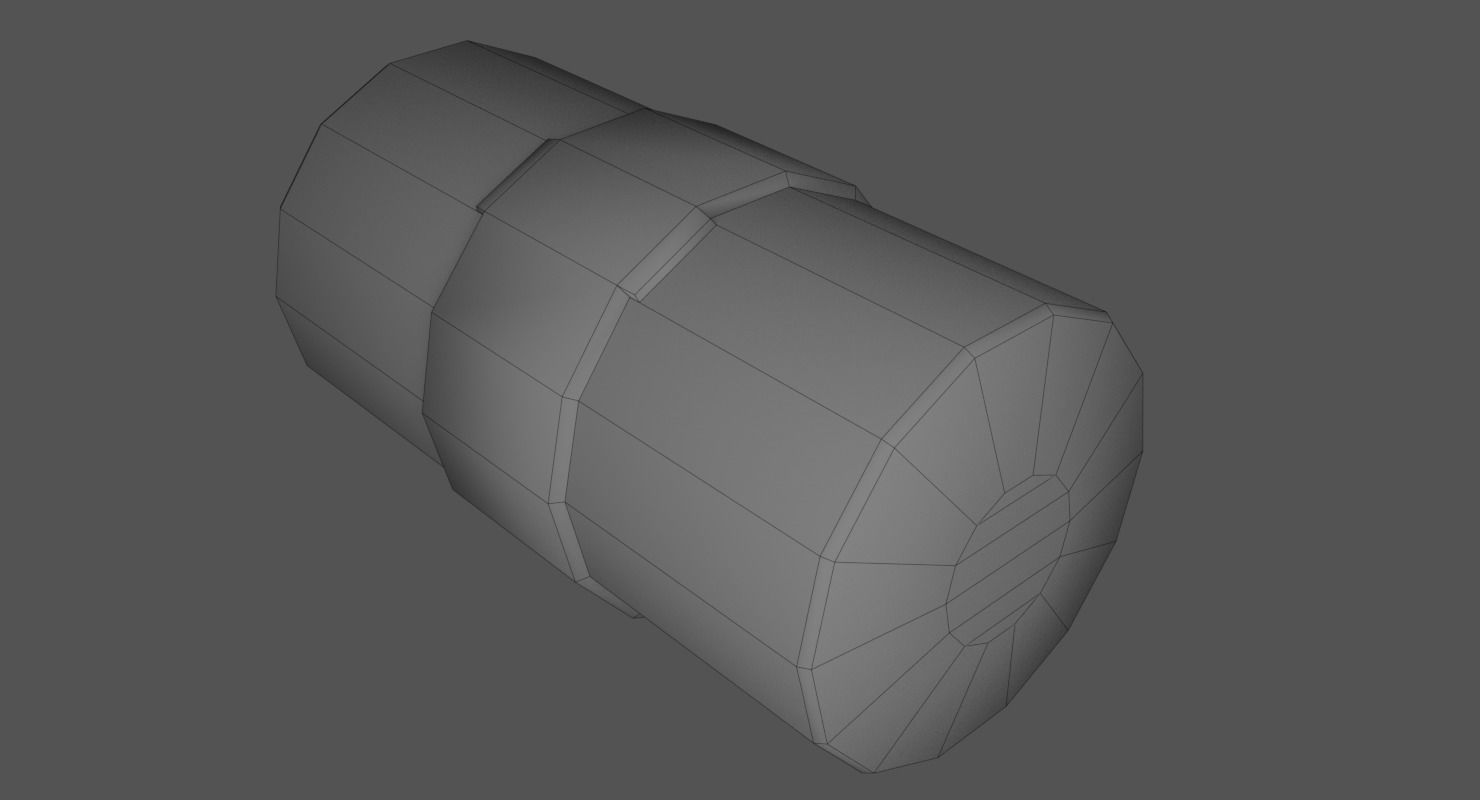 Elastic Bandage Red Low-poly 3D model_6