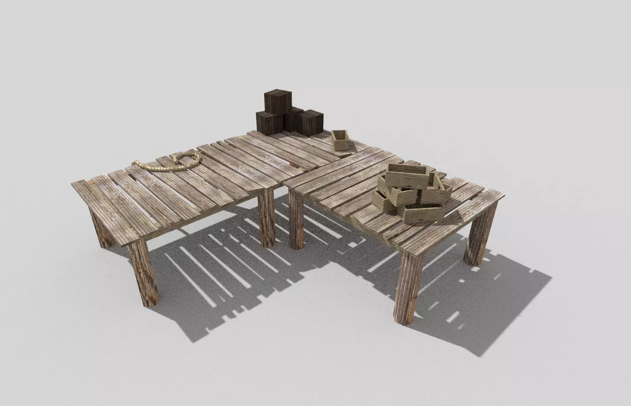 low poly beach mole 2 Low-poly 3D model_0