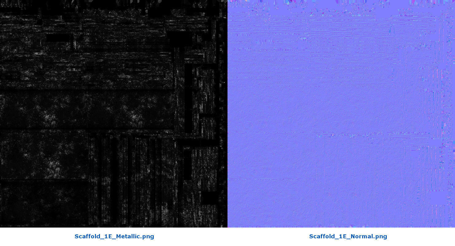 Scaffold 1E Low-poly 3D model_10