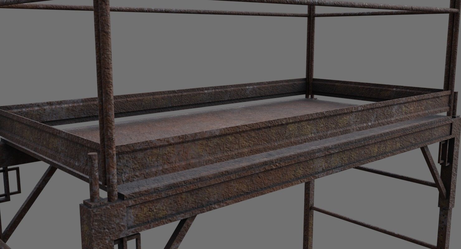 Scaffold 1E Low-poly 3D model_6