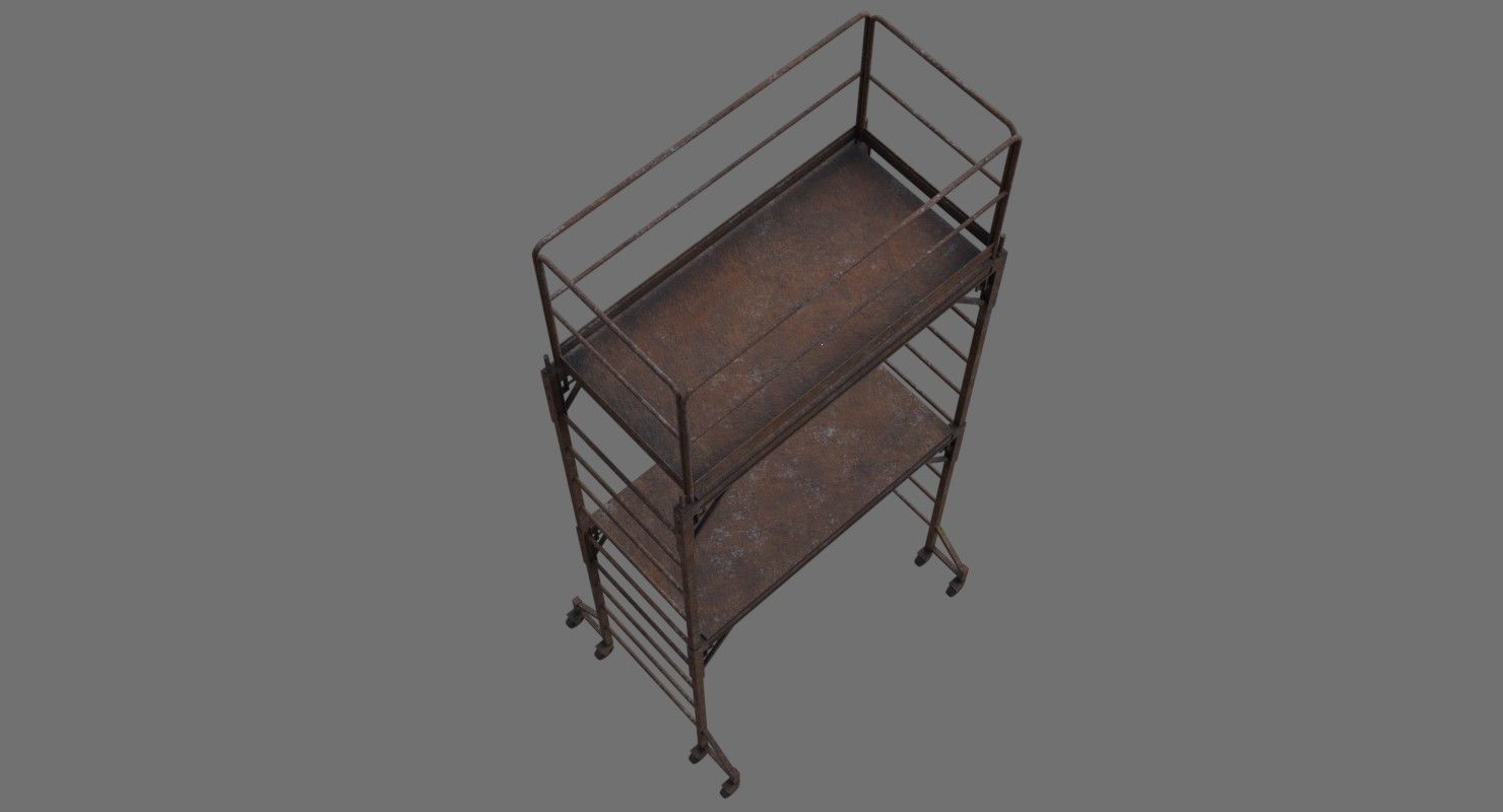 Scaffold 1E Low-poly 3D model_3