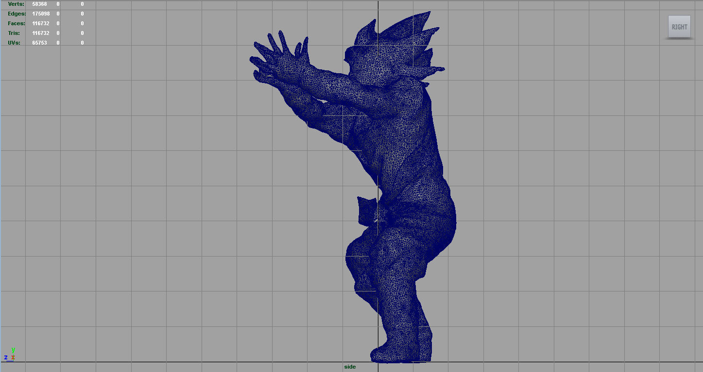 GOKU Dragon Ball Low-poly 3D model_12