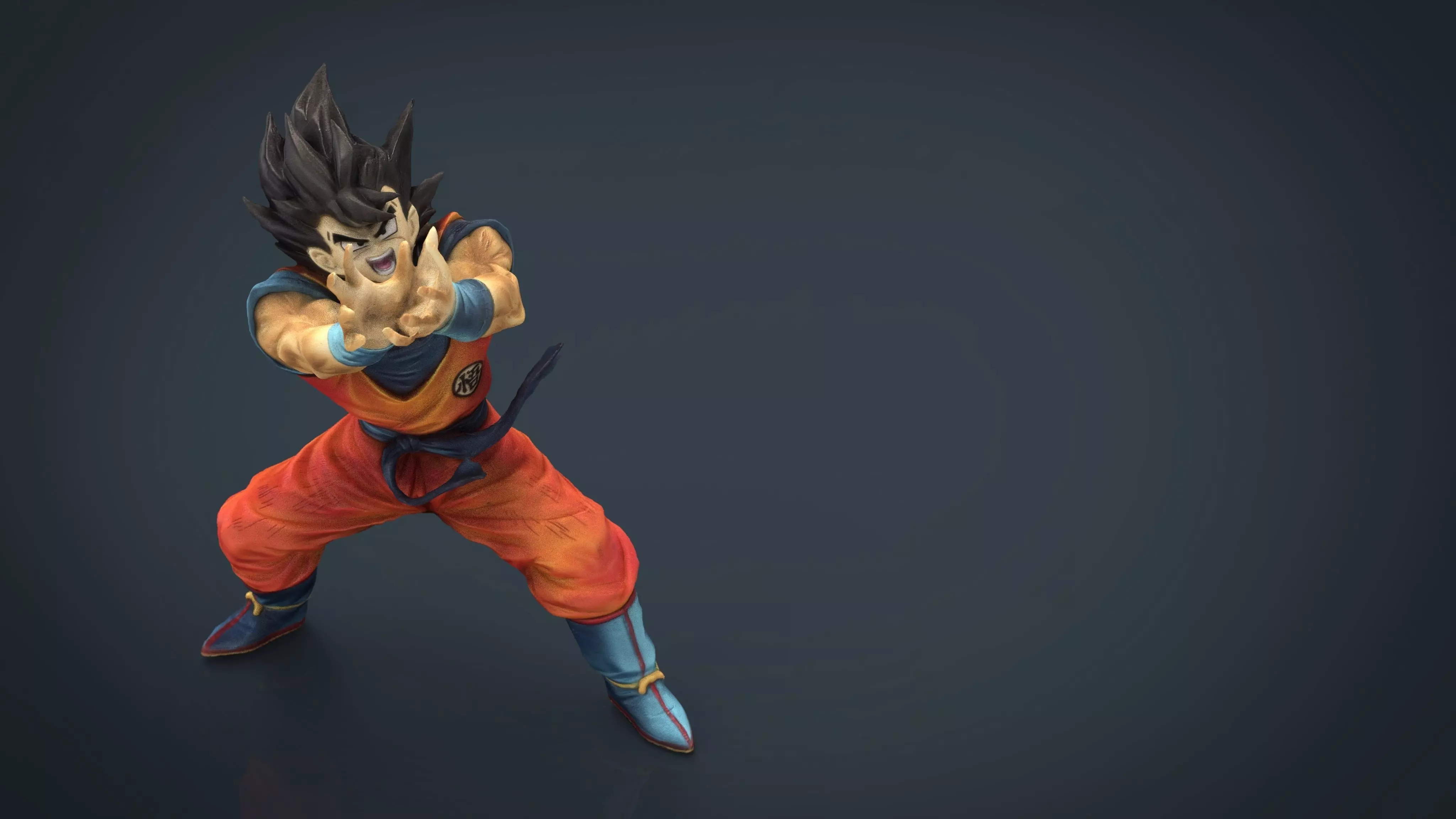 GOKU Dragon Ball Low-poly 3D model_0