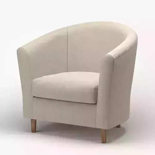 Tub Armchair Fabric 3D model