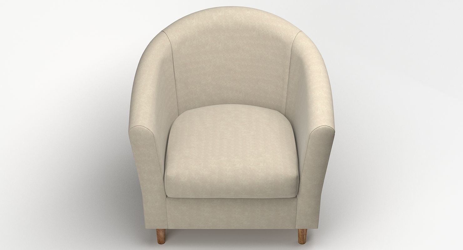 Tub Armchair Fabric 3D model_8