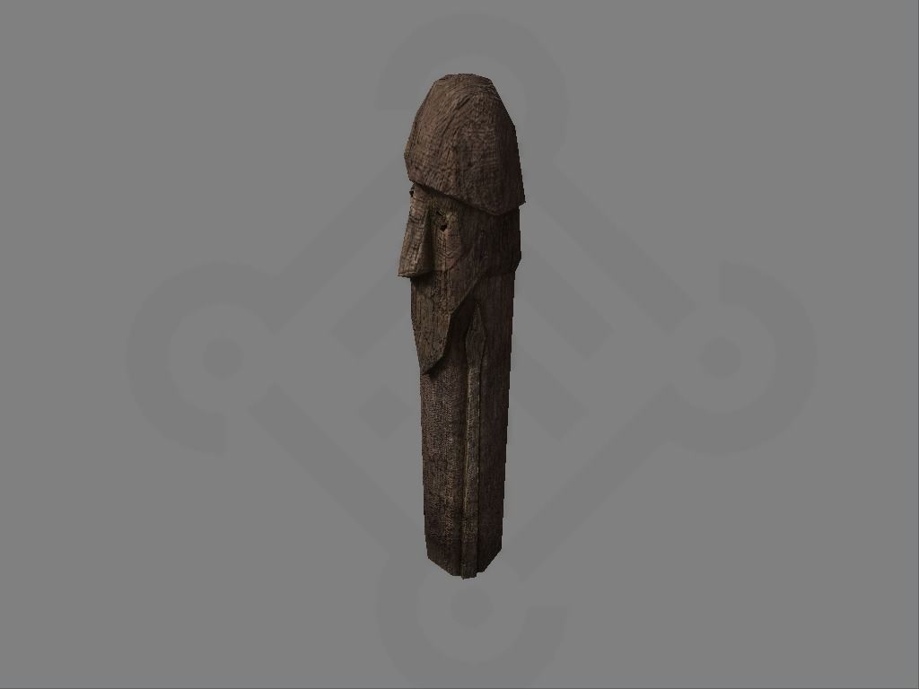 Viking pole god Odin Low-poly 3D model_2