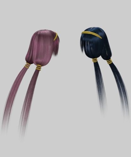 Naotora Li hair Daz3d 3D model