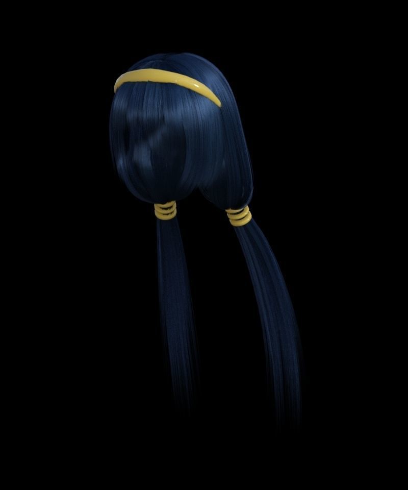 Naotora Li hair Daz3d 3D model_2