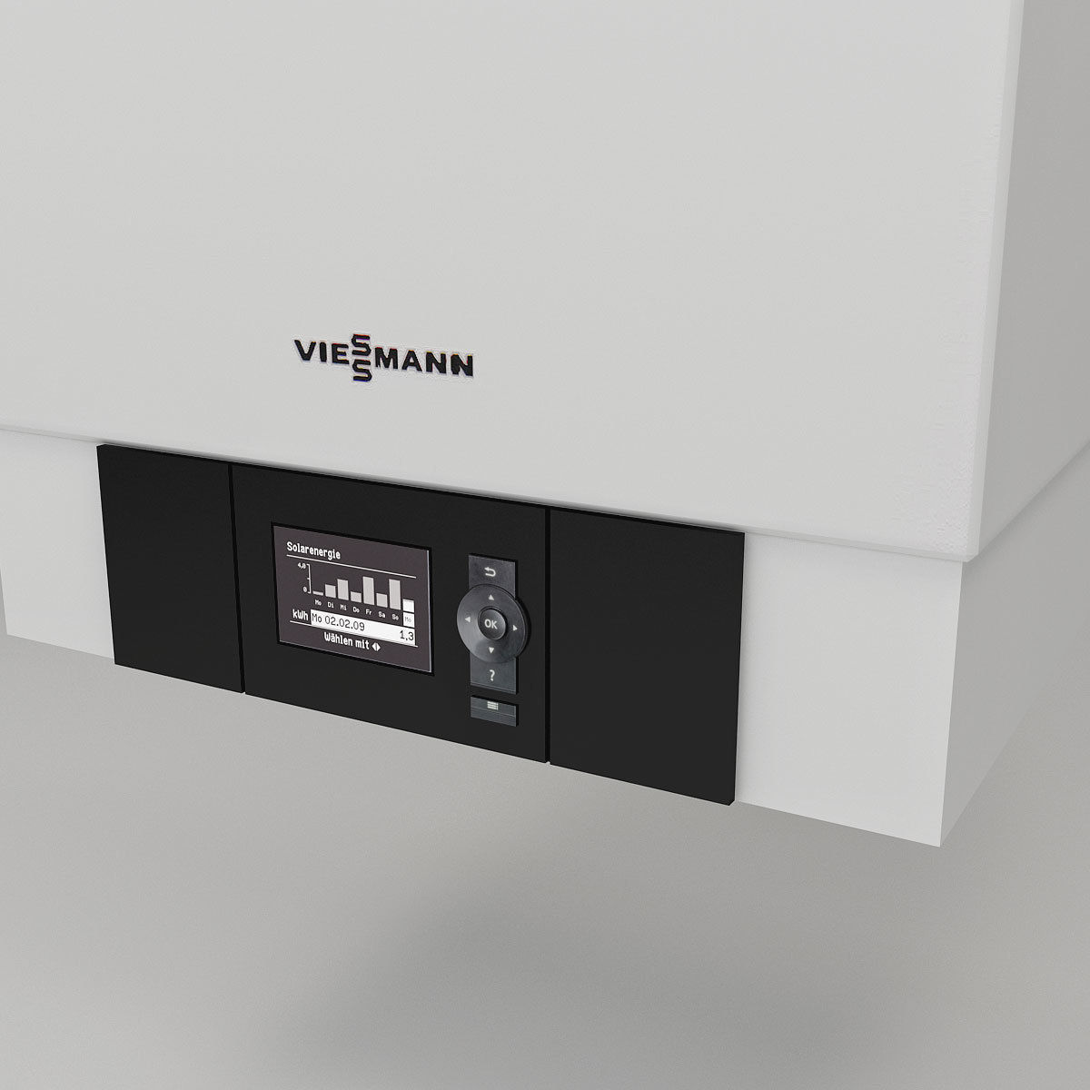 Viessmann Vitodens 300-w Low-poly 3D model_3