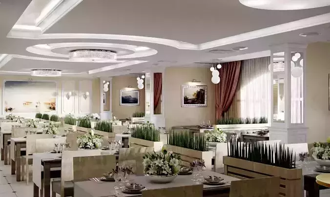Banqueting hall 3D model