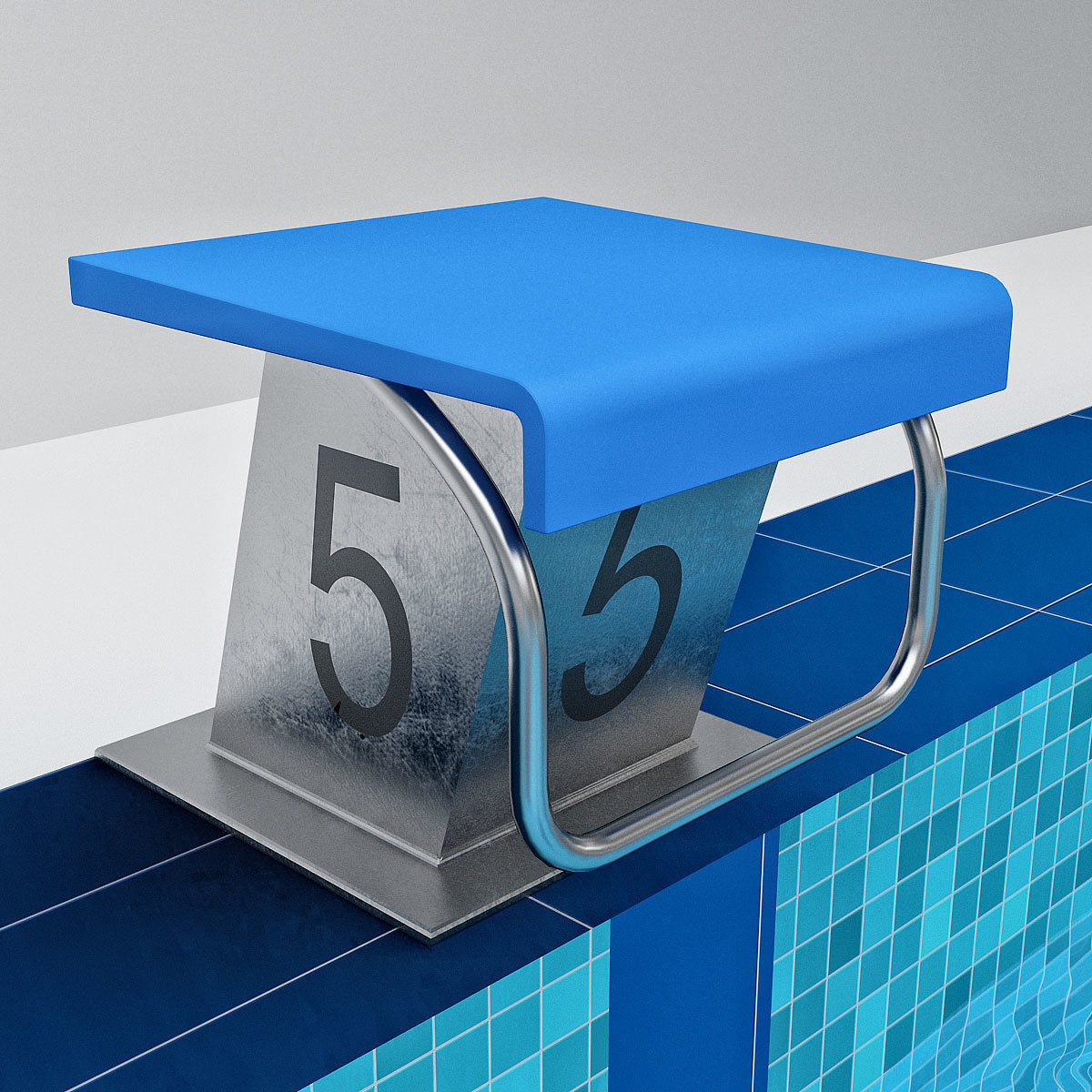 Swimming Pool 3D model_4