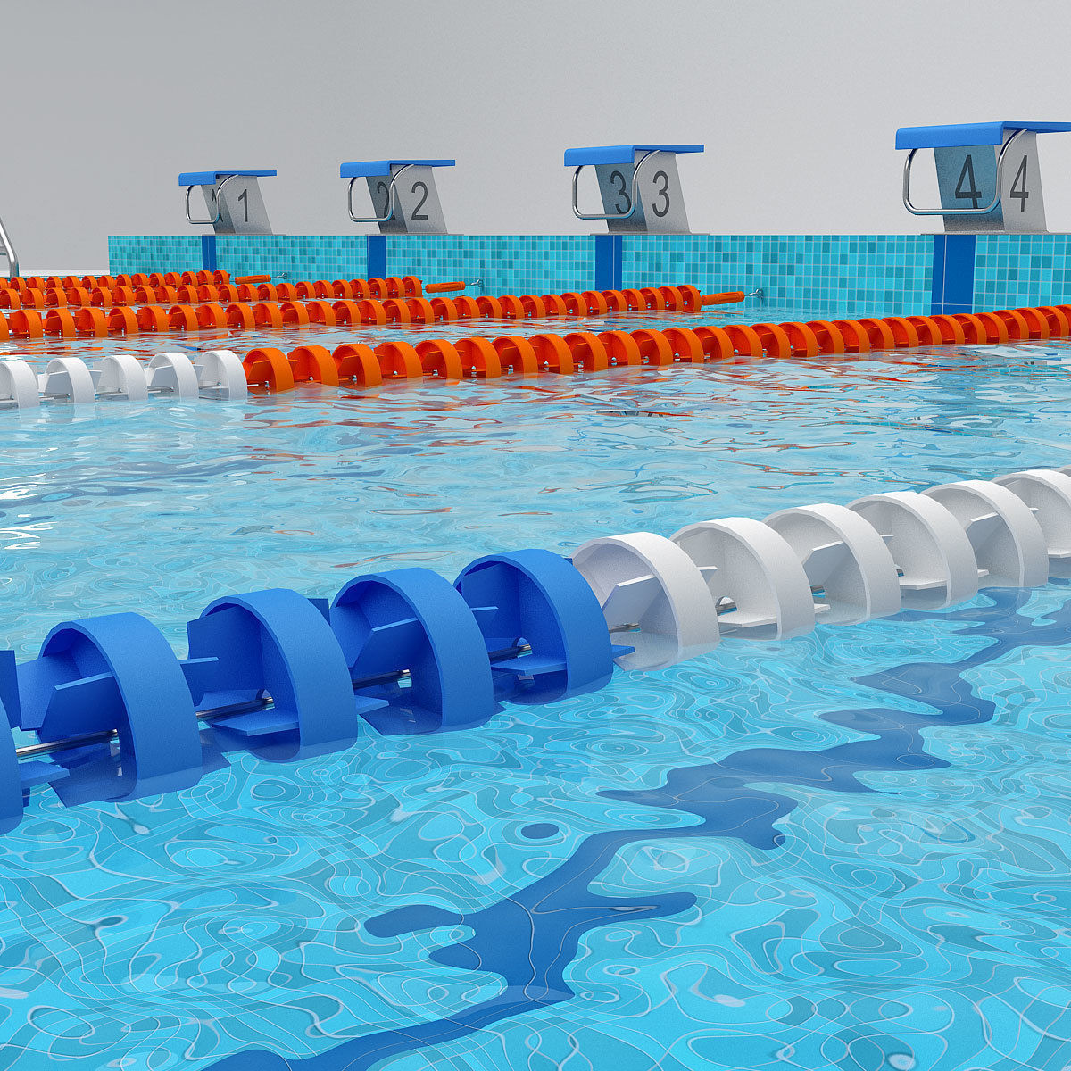 Swimming Pool 3D model_3